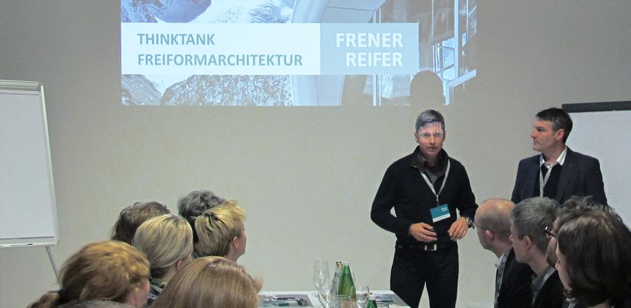 Freiformarchitektur Abendveranstaltung mit FRENER &amp; REIFER –  mit Renzo Piano Building Workshop &amp; J Mayer H. In München
