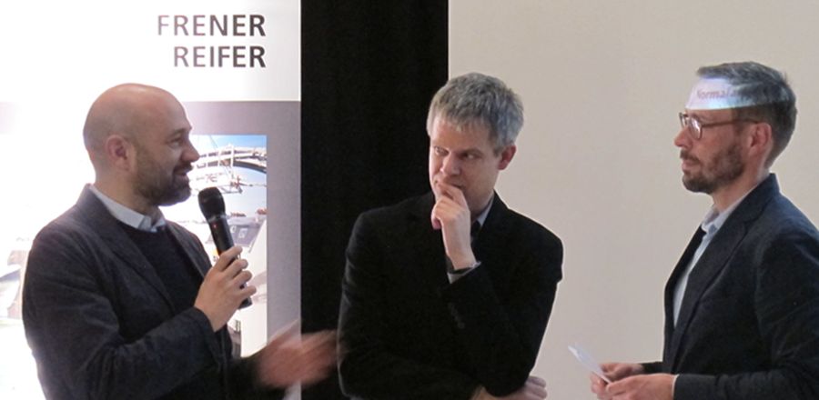 Freeformarchitecture evening event  with FRENER &amp; REIFER –  Presentation Vortrag J. Mayer H.