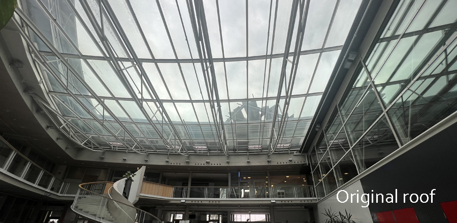 BÜRGERSAAL BURGKIRCHEN – SANIERUNG GLASDACHKONSTRUKTION