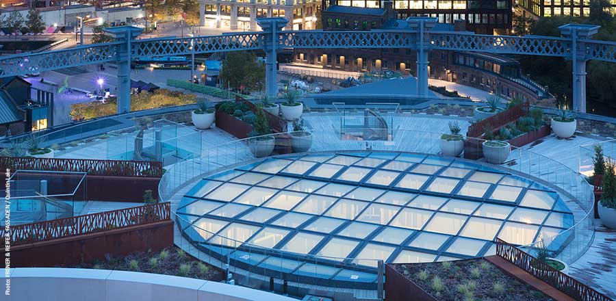 Glass roofs - Gasholders London - FRENER &amp; REIFER