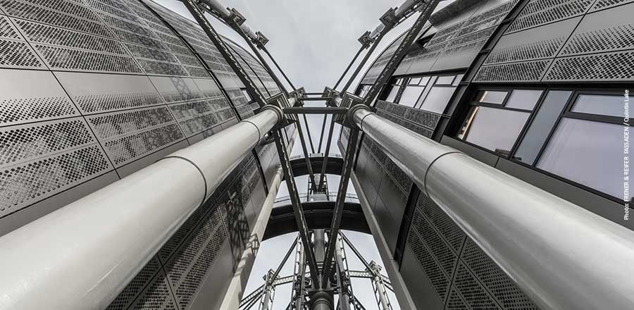 Façades éléments avec habillage en tôle - Gasholders London - FRENER &amp; REIFER