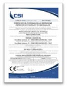 Certificato<br />di costanza delle prestazioni<br />EN 14351-1 CE